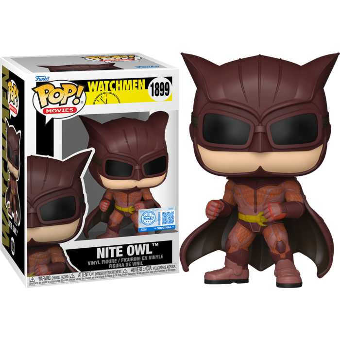 Funko Pop! Watchmen - Nite Owl #1899 (+ Box of 3 Mystery Exclusive)