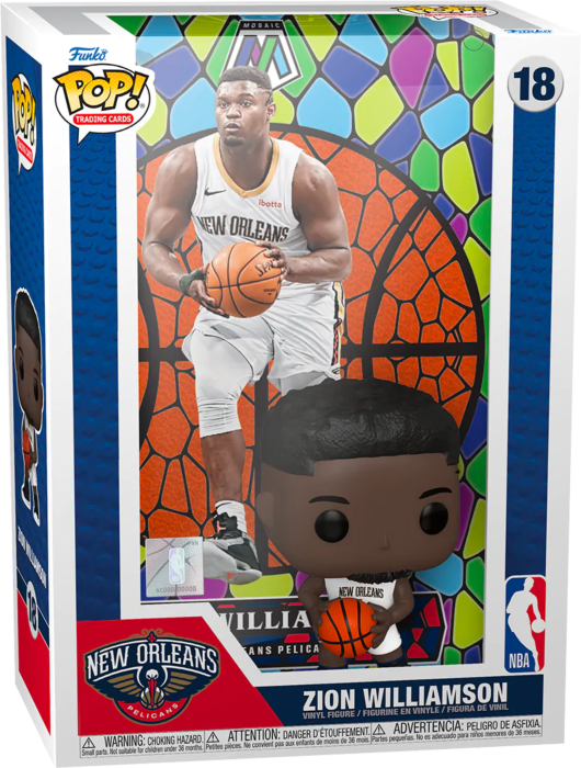 Funko Pop! Trading Cards - NBA Basketball - Zion Williamson New Orleans Pelicans Panini Mosaic #18