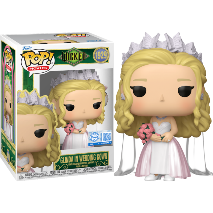 Funko Pop! Wicked: For Good (2025) - Glinda in Wedding Gown #1929 (+ Box of 3 Mystery Exclusive)