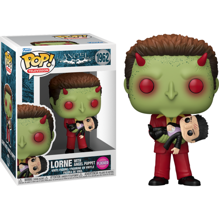 Funko Pop! Angel - Lorne with Angel Puppet Flocked #1962 - Real Pop Mania