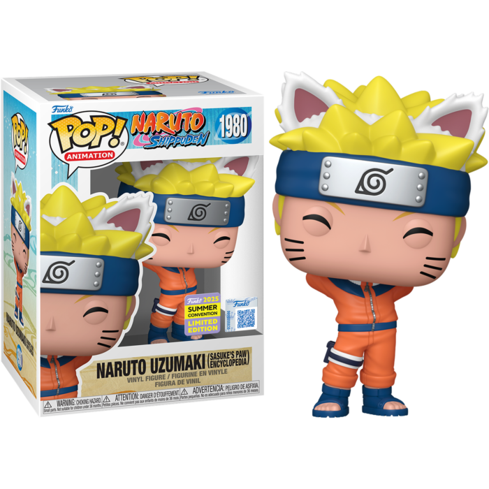 Funko Pop! Naruto: Shippuden - Naruto Uzumaki (Sasuke's Paw Encyclopedia) #1980 (2025 Summer Convention Exclusive)