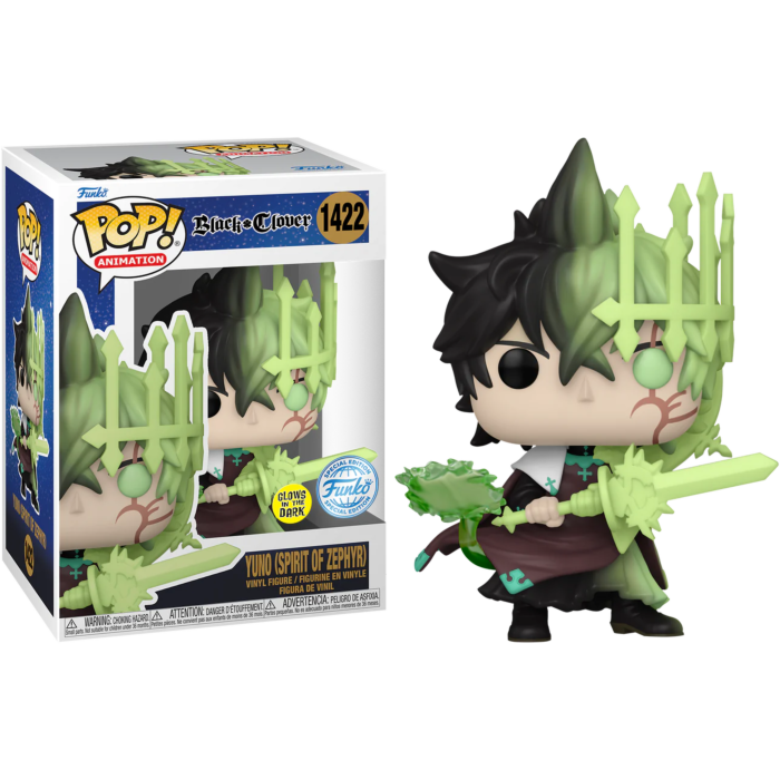 Funko Pop! Black Clover - Yuno (Spirit of Zephyr) Glow in the Dark #1422
