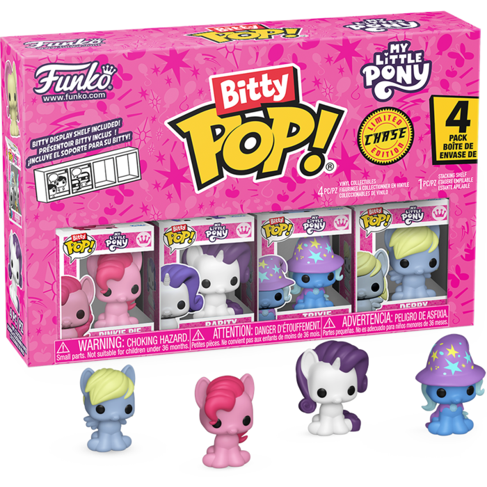 Funko Bitty Pop! My Little Pony - Pinky Pie, Rarity, Trixie & Derpy - 4-Pack