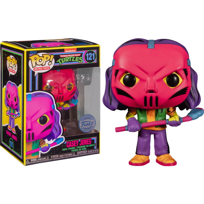 Funko Pop! Teenage Mutant Ninja Turtles (1987) - Casey Jones Blacklight #121