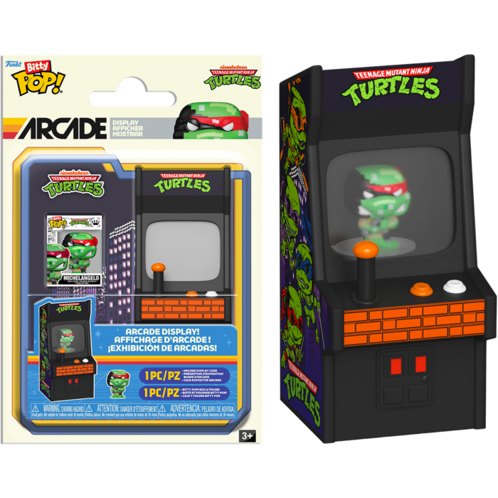 Funko Bitty Pop! Teenage Mutant Ninja Turtles - Michelangelo - Arcade Display