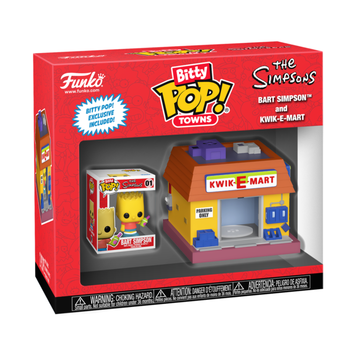 Funko Pop! The Simpsons - Bart Simpson & Kwik-E-Mart Bitty Town #01 - Real Pop Mania