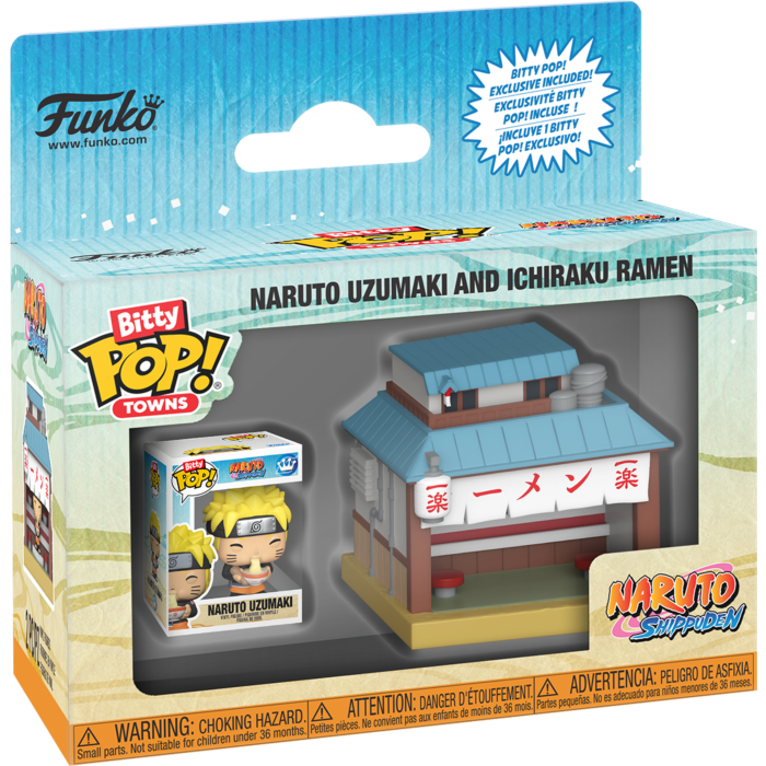 Funko Bitty Pop! Town - Naruto: Shippuden - Ichiraku Ramen & Naruto Uz