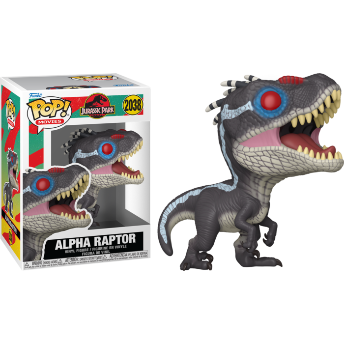 Funko Pop! Jurassic Park - Alpha Raptor, Baby Stegosaurus & Tiger Raptor - Bundle (Set of 3) - Real Pop Mania