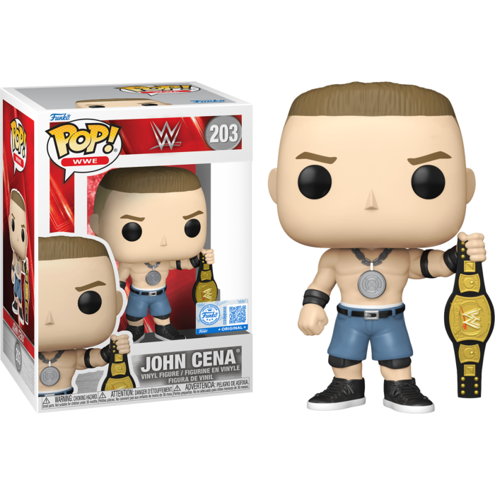 Funko Pop! WWE - John Cena with Spinner Championship Belt #203