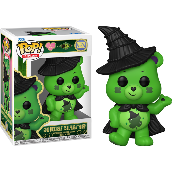 Funko Pop! Care Bears x Wicked - Good Luck Bear as Elphaba Thropp #2052 - Real Pop Mania