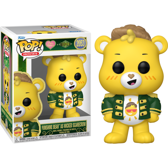 Funko Pop! Care Bears x Wicked - Funshine Bear as Wicked Scarecrow #2053 - Real Pop Mania