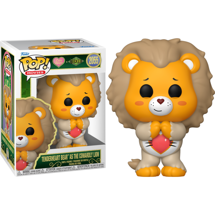 Funko Pop! Care Bears x Wicked - Tenderheart Bear as The Cowardly Lion #2055 - Real Pop Mania