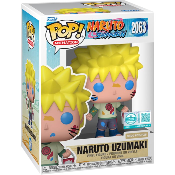 Funko Pop! Naruto: Shippuden - Naruto Uzumaki with Paint Can & Brush in Acrylic Pop! Protector #2063 (Supreme Limited Edition)