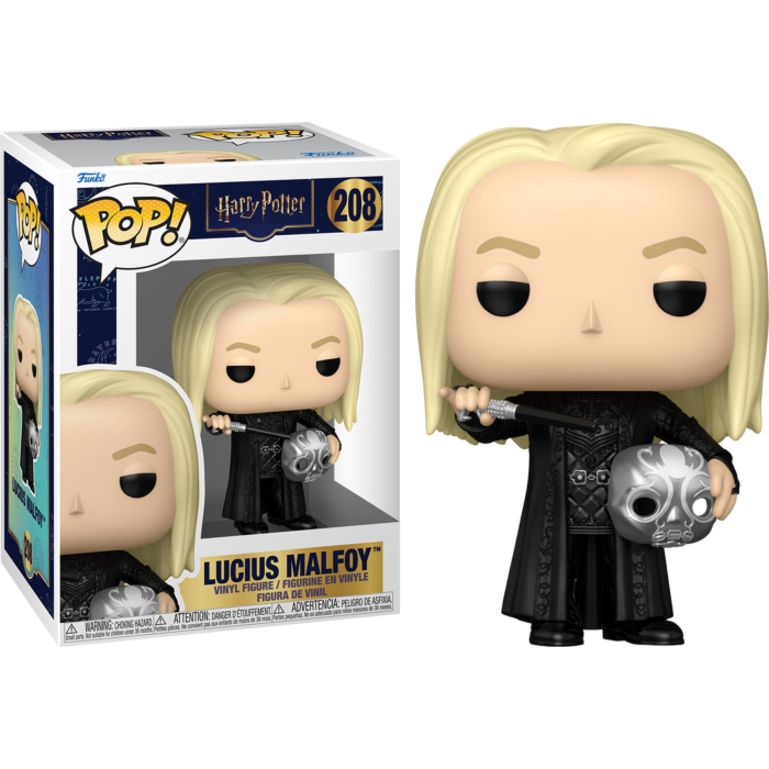 Funko Pop! Harry Potter - Death Eater, Lucius Malfoy & Bellatrix Lestrange - Bundle (Set of 3)