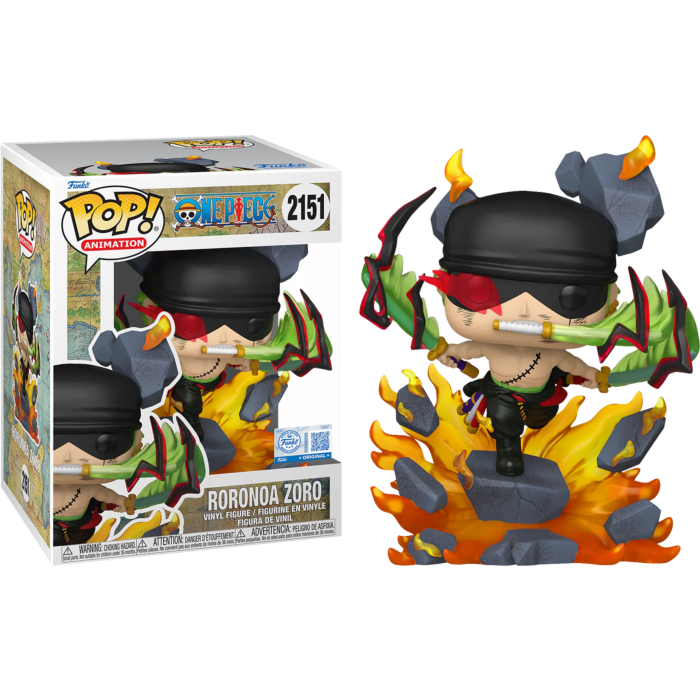 Funko Pop! Premium - One Piece - Roronoa Zoro (King of Hell) #2151 Funko Pop! Premium - One Piece - Roronoa Zoro (King of Hell) #2151