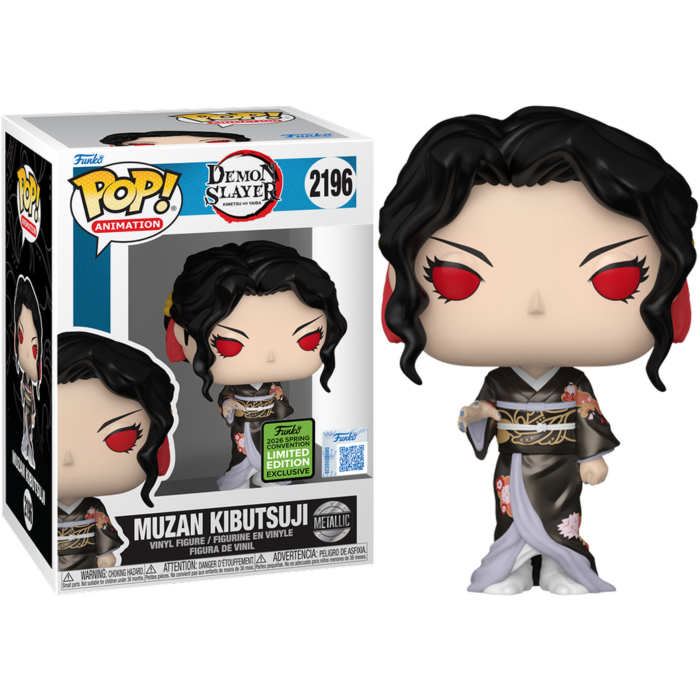 Funko Pop! Demon Slayer - Muzan Kibutsuji Metallic #2196 (2026 Spring Convention Exclusive) - Real Pop Mania