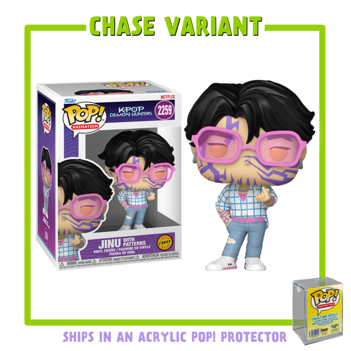 Funko Pop! K-Pop Demon Hunters - Jinu with Acrylic Pop! Protector #2259 (Chase Variant) - Real Pop Mania