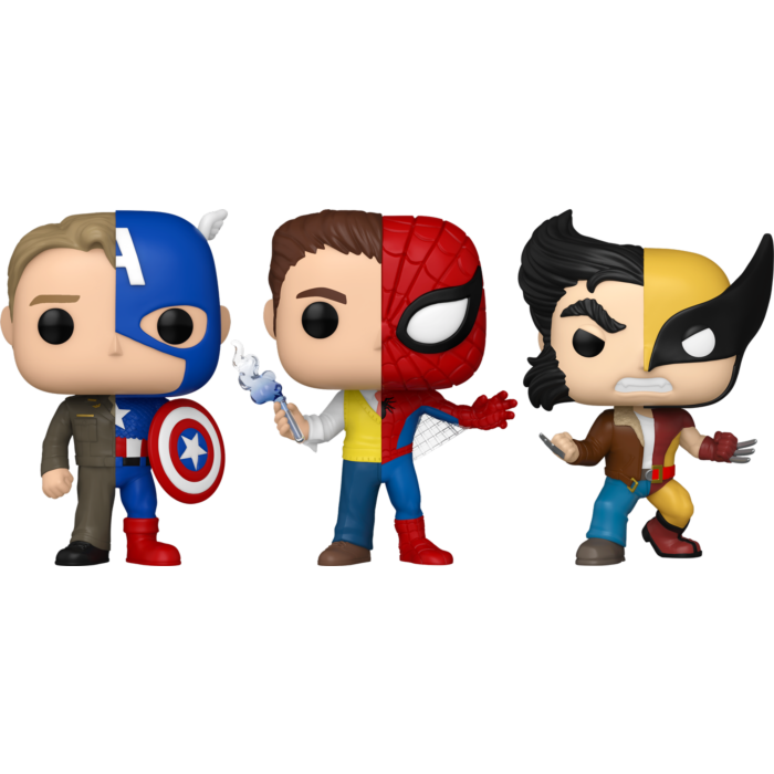 Funko pop!Marvelフィギュアシリーズ3点セット Funko Pop! Marvel: Split - Alter Ego - Bundle (Set of 3)