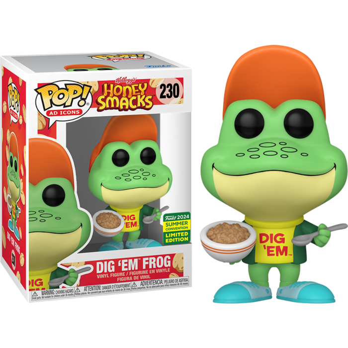 Funko Pop! Kellogg's Honey Smacks - Dig 'Em Frog #230 (2024 Summer Convention Exclusive)