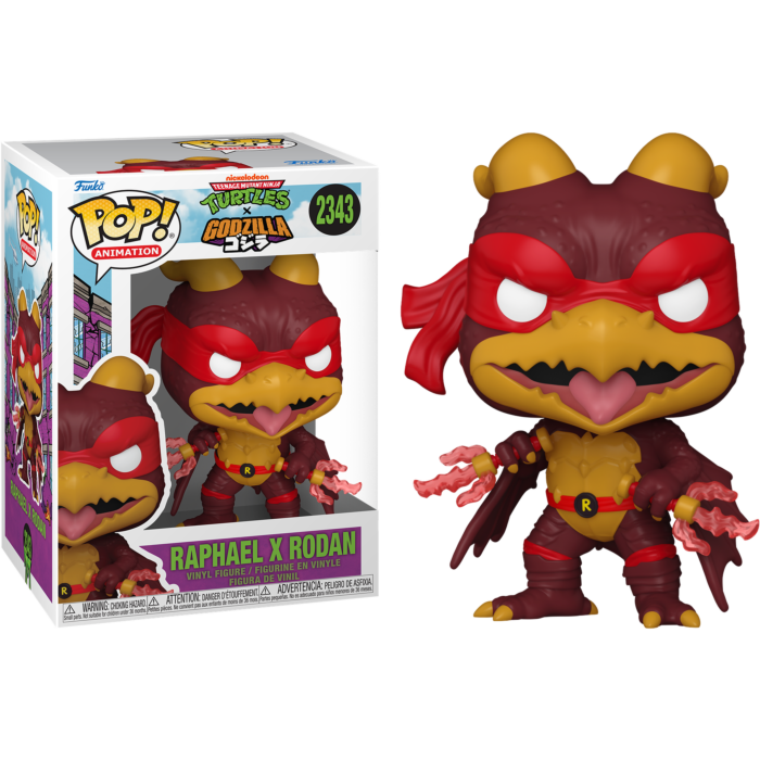 Funko Pop! Godzilla x Teenage Mutant Ninja Turtles - Raphael x Rodan #2343 - Real Pop Mania
