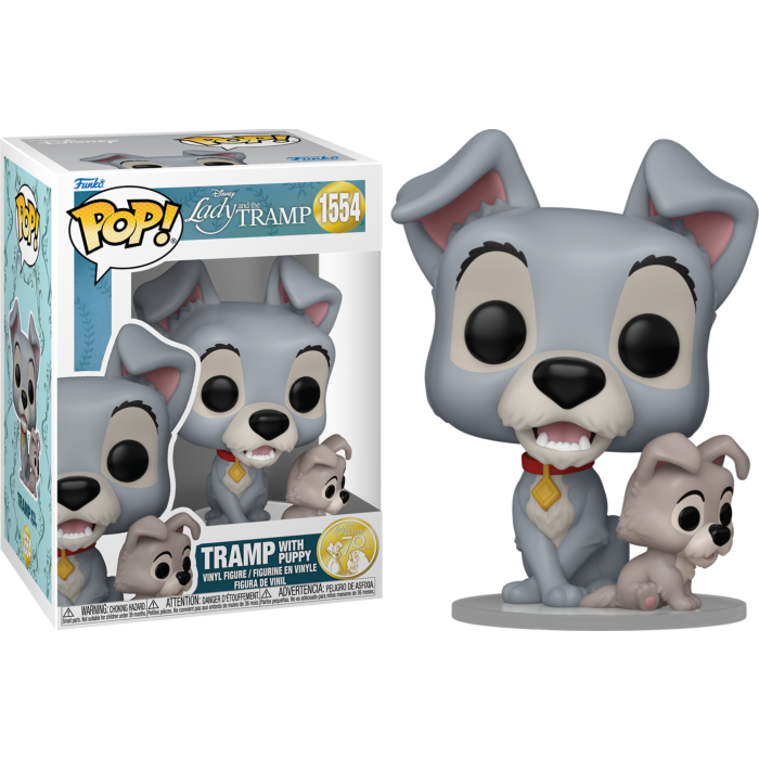Funko Pop! Lady and the Tramp (1955) - Tramp with Puppy 70th Anniversa