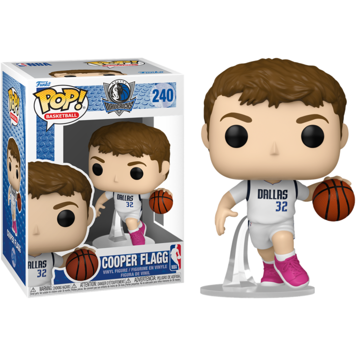 Funko Pop! NBA Basketball - Cooper Flagg (White Association Jersey) Dallas Mavericks #240