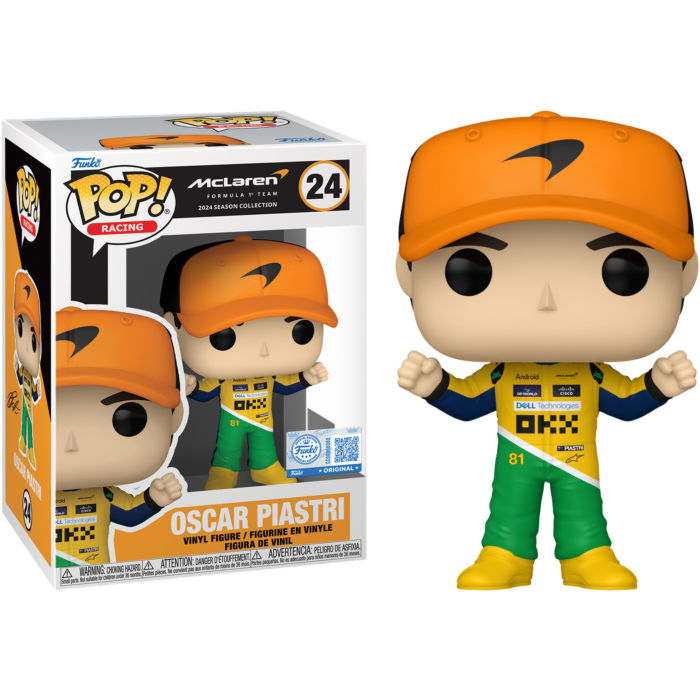 Funko Pop! F1: Formula 1 - Oscar Piastri (McLaren) (Senna Tribute Race Suit) #24 - Real Pop Mania