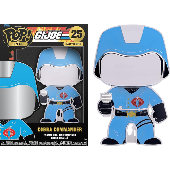 Funko Pop! G.I. Joe - Cobra Commander 4" Enamel Pin #25 - Real Pop Mania