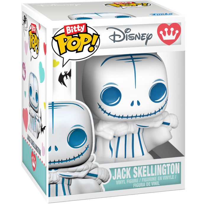 Funko Bitty Pop! The Nightmare Before Christmas - Sketched Deco Heart Shaped Capsule - Blind Bag (Single Unit) - Real Pop Mania