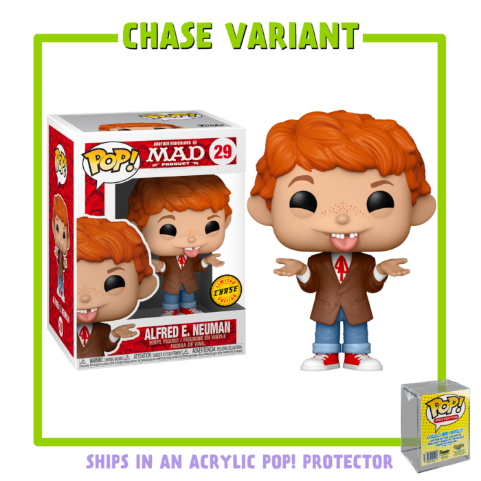Funko Pop! MAD - Alfred E. Neuman with Acrylic Pop! Protector #29 (Chase Variant)
