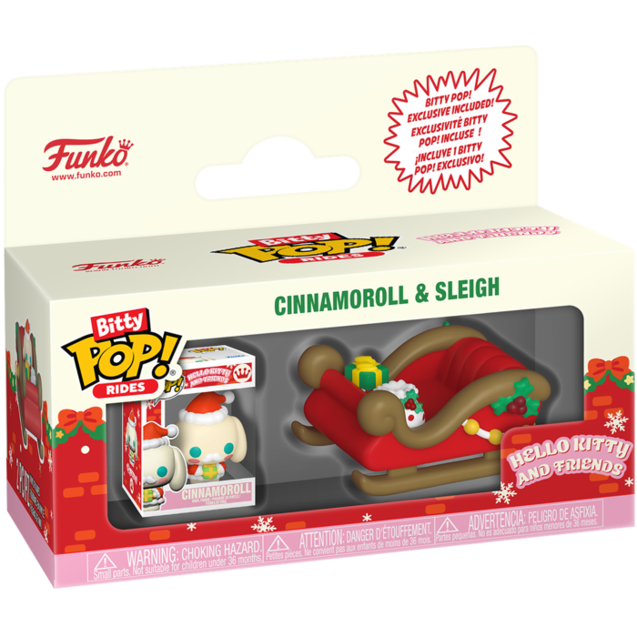 Funko Bitty Pop! Rides - Hello Kitty & Friends - Cinnamoroll & Sleigh