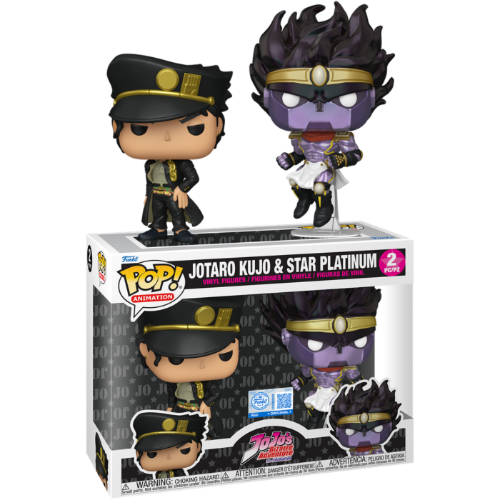 Funko Pop! Jojo's Bizarre Adventure - Jotaro Kujo & Star Platinum - Figure 2-Pack