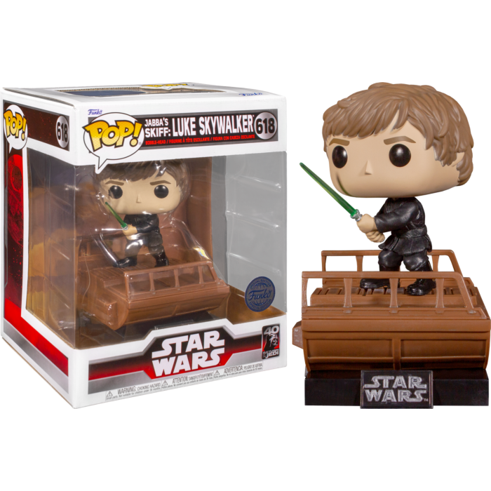 Funko Pop! Star Wars Episode VI: Return of the Jedi - Luke Skywalker Jabba's Skiff 40th Anniversary Deluxe #618
