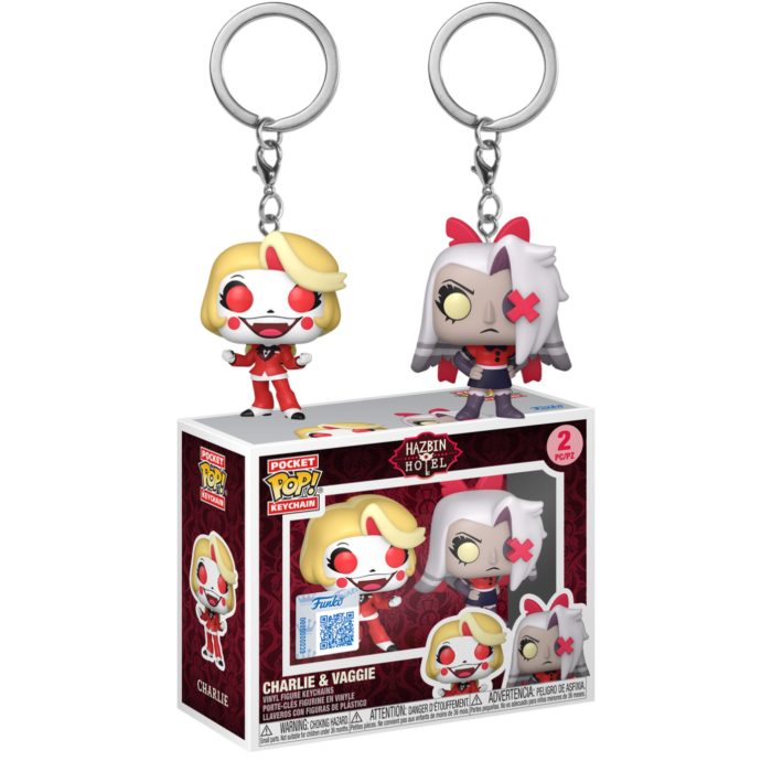 Funko Pocket Pop! Keychain - Hazbin Hotel - Charlie & Vaggie 2-Pack - Real Pop Mania