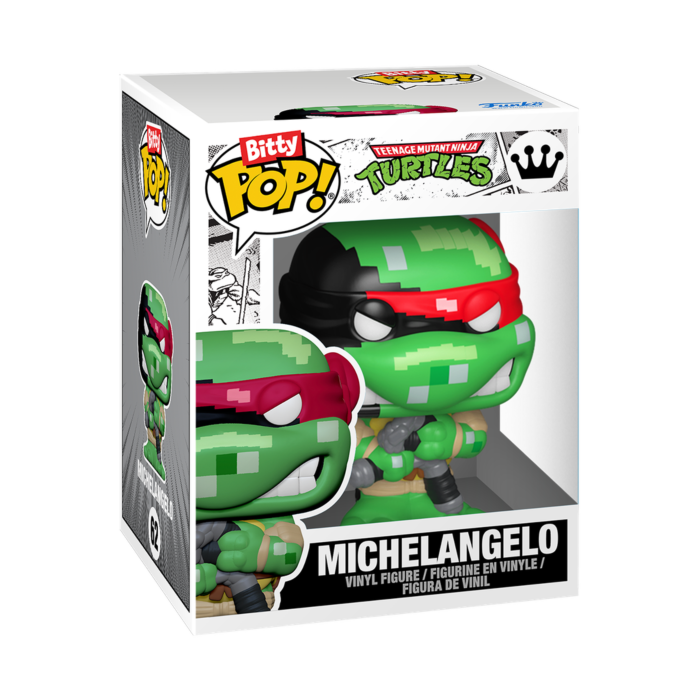 Funko Bitty Pop! Teenage Mutant Ninja Turtles - Michelangelo - Arcade Display