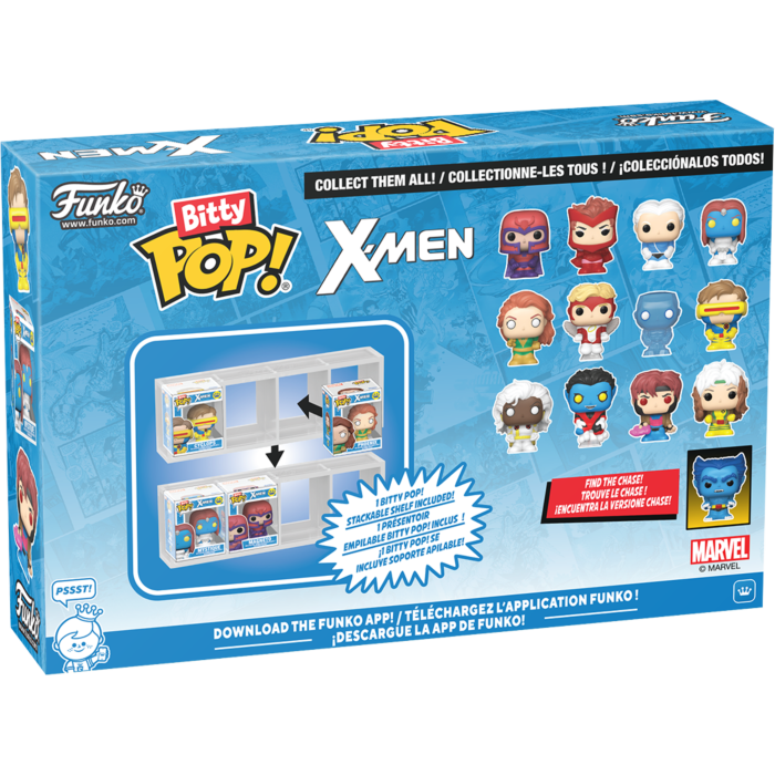 Funko Bitty Pop! X-Men - Rogue, Nightcrawler, Gambit & Storm - 4-Pack