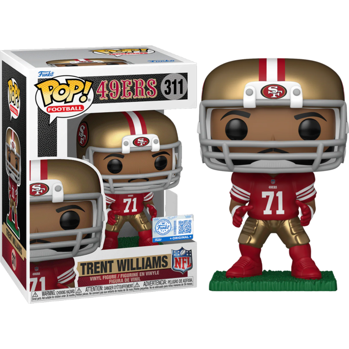 Funko Pop! NFL Football - Trent Williams San Francisco 49ers #311 (+ Box of 3 Mystery Exclusive)