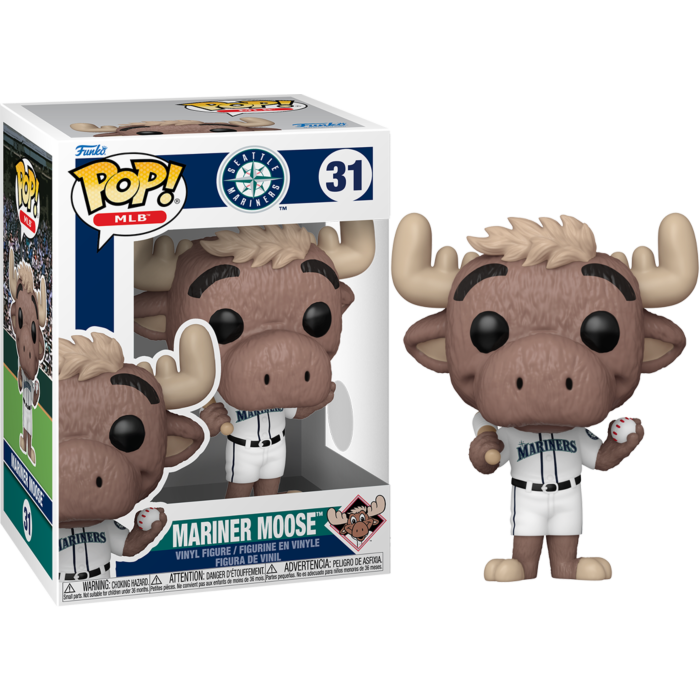 Funko Pop! MLB Baseball - Mariner Moose With Baseball Seattle Mariners Mascot #31