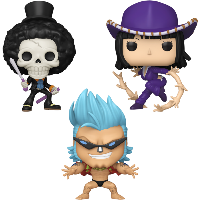 Funko Pop! One Piece - Brook, Franky & Nico Robin - Bundle (Set of 3)