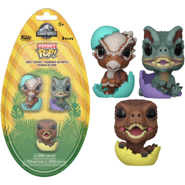 Funko Pocket Pop! Jurassic Park - Hatching - 3-Pack