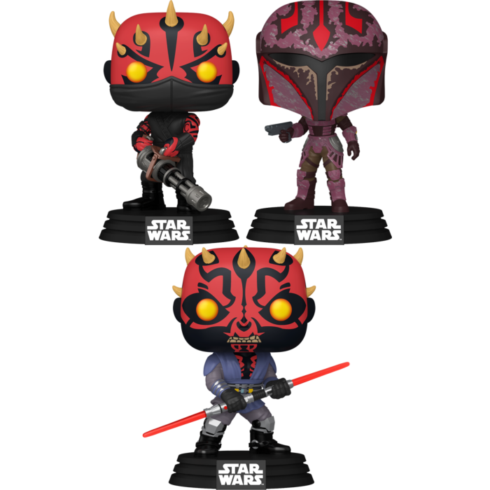 Funko Pop! Star Wars: Maul Shadow Lord - Maul, Rook Kast & Icarus - Bundle (Set of 3) - Real Pop Mania