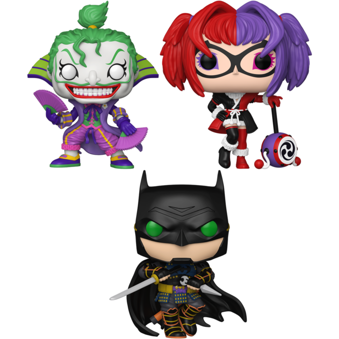 Funko Pop! Batman Ninja (2018) - Batman, Harley Quinn & Joker - Bundle (Set of 3)