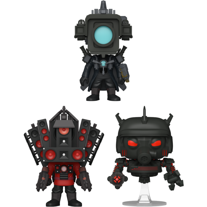 Funko Pop! Skibidi Toilet - Titan Cameraman, Titan Speakerman & Juggernaut Astro Toilet - Bundle (Set of 3) - Real Pop Mania
