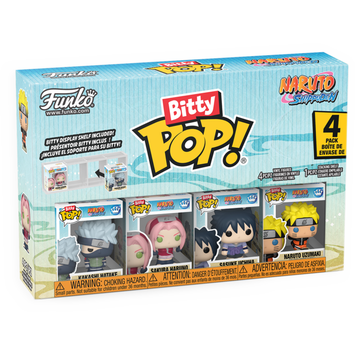 Funko Bitty Pop! Naruto: Shippuden - Kakashi Hatake, Sakura Haruno, Sasuke Uchiha & Naruto Uzumaki - 4-Pack
