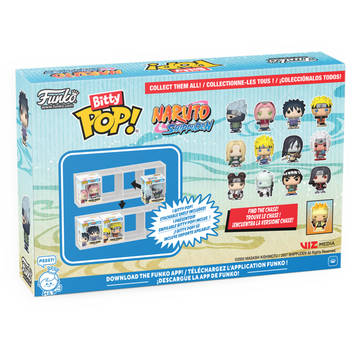Funko Bitty Pop! Naruto: Shippuden - Tenten, Madara, Might Guy & Itachi Uchiha - 4-Pack