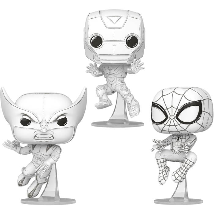 Funko Pop! Marvel - Sketched - Bundle (Set of 3)