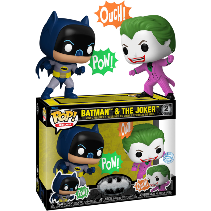 Funko Pop! Batman - Batman & The Joker (1966) 85th Anniversary - 2-Pac Funko Pop! Batman - Batman & The Joker (1966) 85th Anniversary - 2-Pac