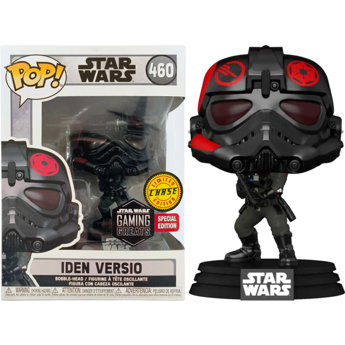 Funko Pop! Star Wars: Battlefront II - Iden Versio Inferno Squad - in Acrylic with Pop! Protector #460 -Chase Variant