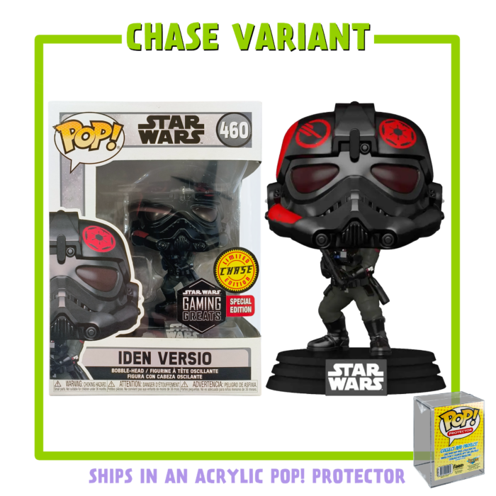 Funko Pop! Star Wars: Battlefront II - Iden Versio Inferno Squad - in Acrylic with Pop! Protector #460 -Chase Variant