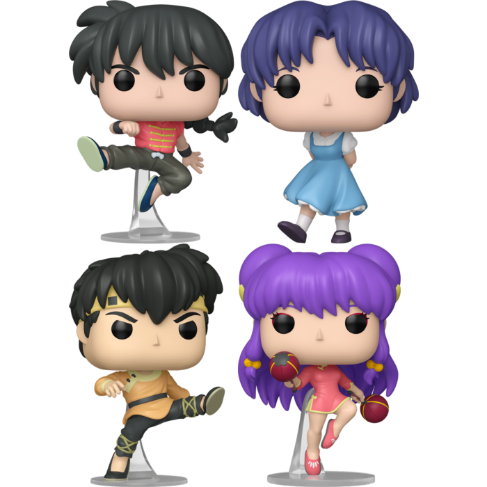 Funko Pop! Ranma 1/2 - Ranma One-Half - Bundle (Set of 4) - Chase Chance